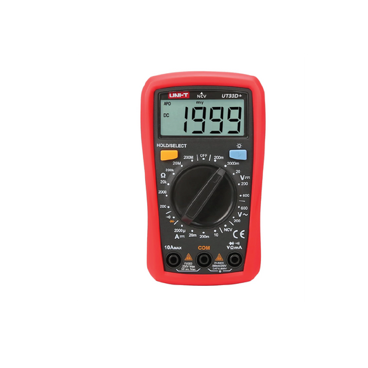 UNI-T UT33C+ Digital Multimeter – Compact LCD  Electrical Tester with Temperature Measurement