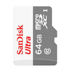 بطاقة الذاكرة SanDisk Ultra 64GB microSDXC UHS-I - سرعة تصل إلى 100 ميجابايت/ثانية