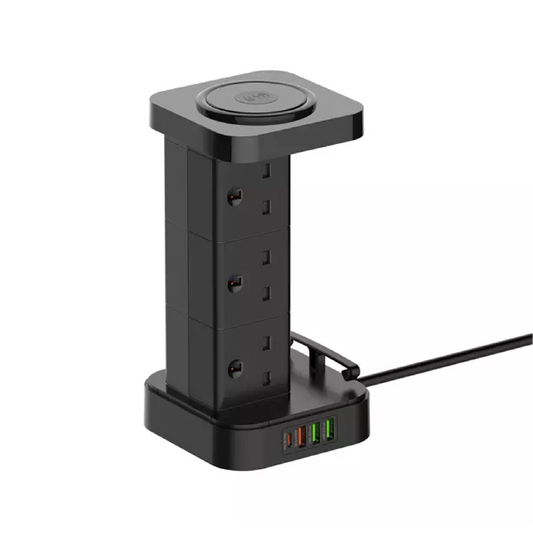LDNIO SKW6457 6 AC Tower Extension Power Socket  – Surge Protector & Power Hub