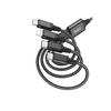 Hoco X76 4-in-1 Super Charging Cable-Type-C + Type-C  + Lightning + Micro USB Multi-Device Fast Charging Cable
