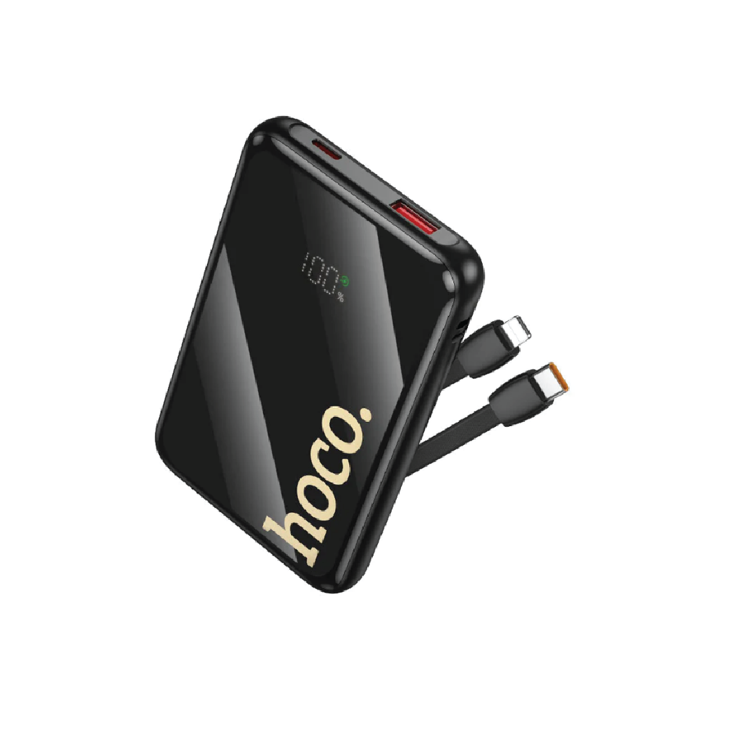 Hoco Q37 Graceful 10000mAh Power Bank-22.5W  + PD20W Fast Charging with Built-in Cables