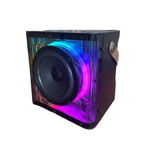 A99 Transparent Bluetooth Speaker with Microphone and RGB Lights (SN)