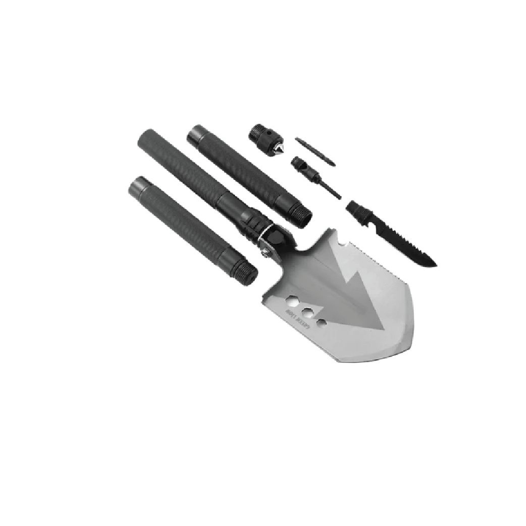 Green Lion 14-in-1 Multi Shovel Stainless Steel Survival  Tool-Heavy-Duty Outdoor Camping & Emergency Tool
