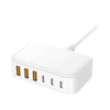 Budi 60W 6-Port Fast Charger with 1.5M Extension Cable AC318UW (T27649)
