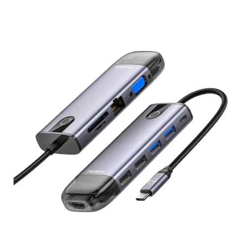Mcdodo HU-7420 10-in-1 USB-C Hub 4K HDMI, PD 100W, Gigabit LAN (SN)