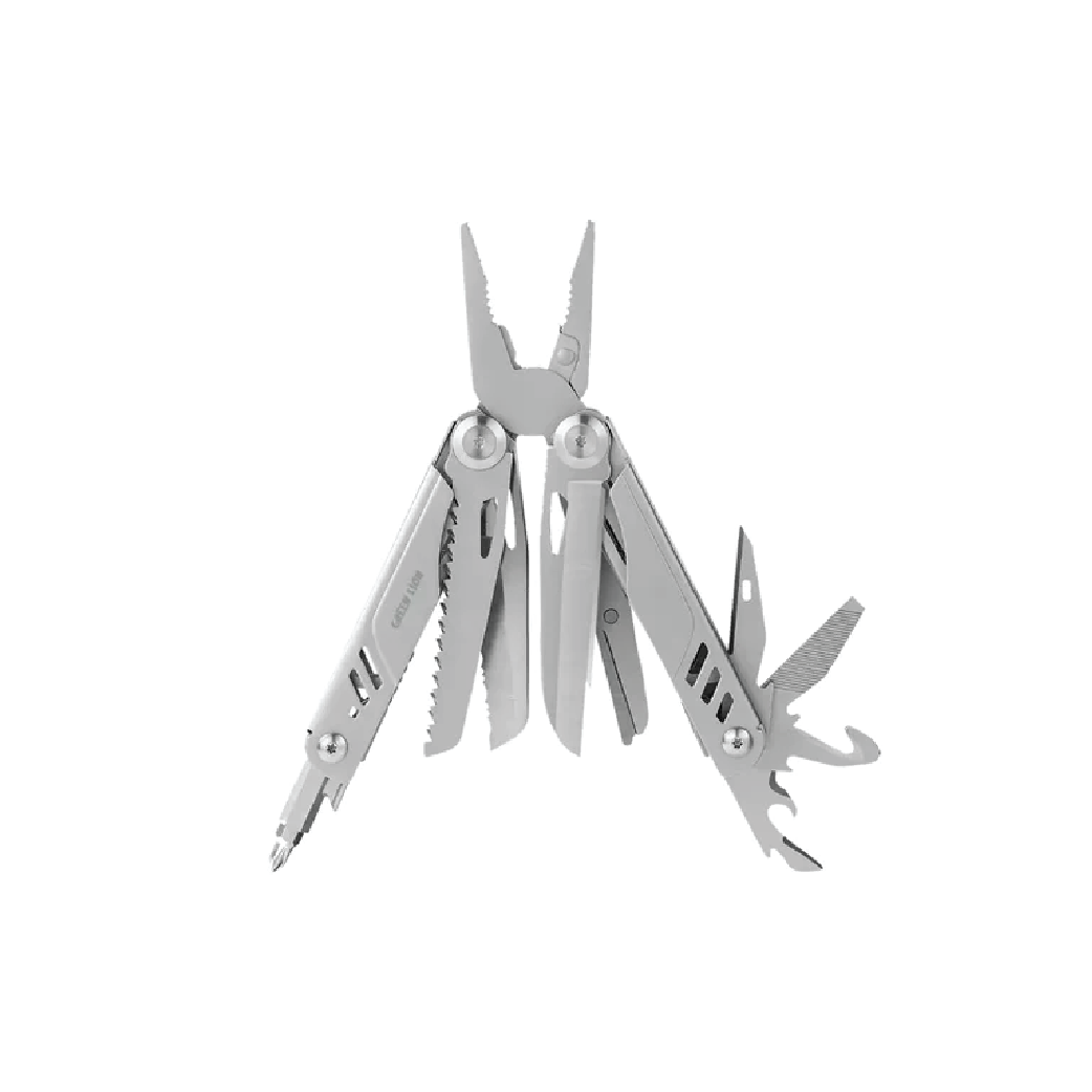Green Lion Multi-Plier X 15-in-1 Multi Tool Kit –  Portable Stainless Steel Utility Tool (Silver)
