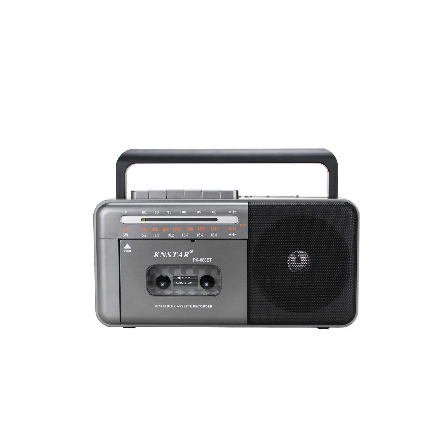 Knstar PX-680BT Cassette Recorder – AM/FM/SW Radio  with Bluetooth, USB & TF Card