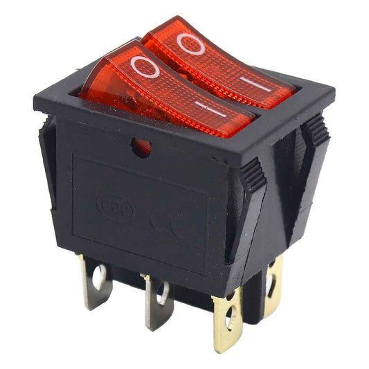 Heater Double Switch 6-Pin 30A / 250V – Heavy- Duty Power Switch (JD03-E1)