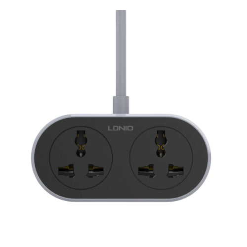 LDNIO SC2018 Universal Extension Power Socket 2 AC Outlets, 10M Cable (SM) - Alqamarshop
