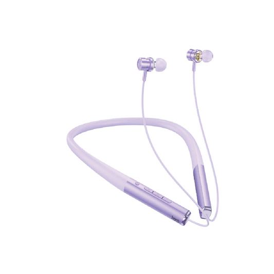 Hoco ES71 Platinum Neck-Mounted Bluetooth  Headset-Wireless Stereo Sports Earphones (Purple)