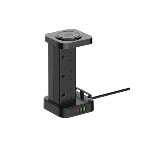 LDNIO SKW6457 Tower Extension Power Socket6 AC Outlets, Surge Protector and Power Hub (SN)