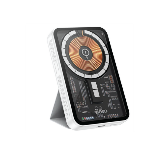 Hoco Q10 5000mAh Magnetic Wireless Power  Bank-15W Qi Charging with PD/QC Fast Charge