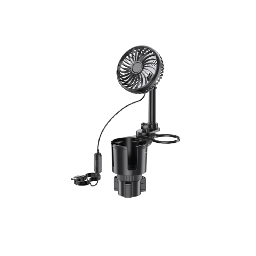Car Fan with Cup Holder-Drive Fan