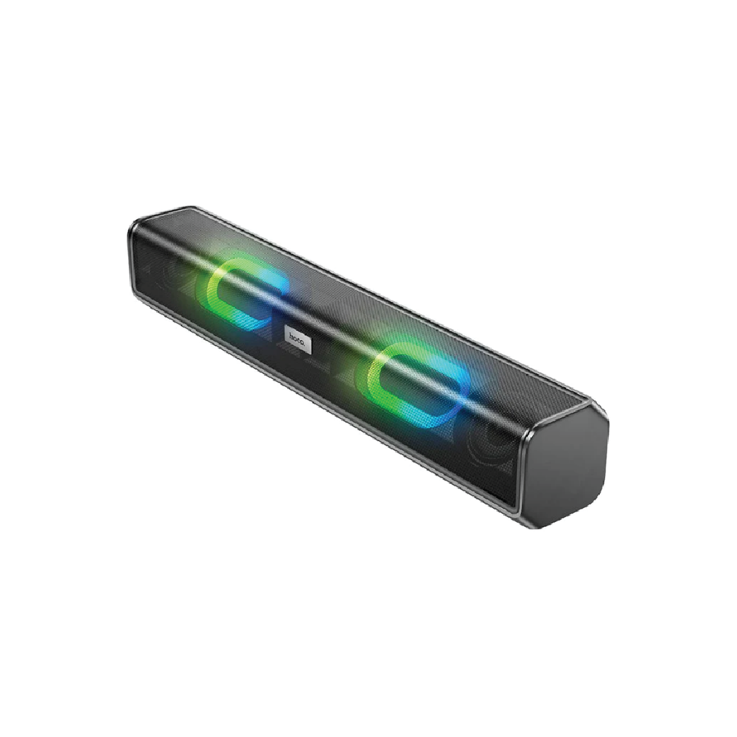 Hoco BS49 Dazzling Sound Desktop Wireless Speaker  – Portable Bluetooth Speaker with Powerful Bass (Black)