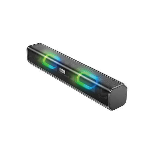 Hoco BS49 Dazzling Sound Desktop Wireless Speaker  – Portable Bluetooth Speaker with Powerful Bass (Black)