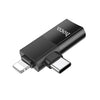 Hoco UA17 Two-in-One Adapter – Lightning Male and Type-C Male to USB Female USB 3.0 - Alqamarshop