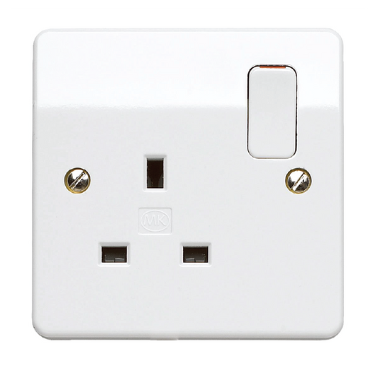 MK Logic Plus by Honeywell 13A 1-Gang Switched Socket
