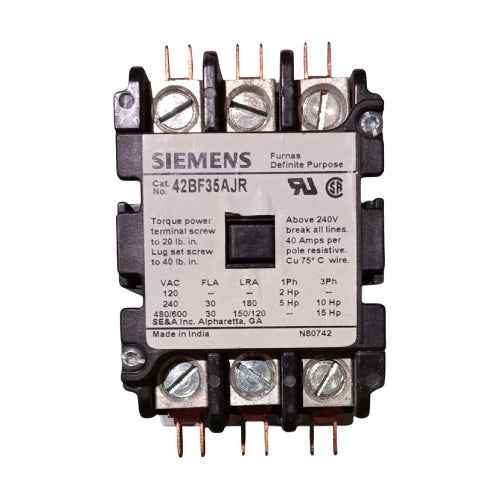 Siemens Contactor 42BF35AG – 3-Pole 220V Heavy-Duty Electrical Contactor (T24683)