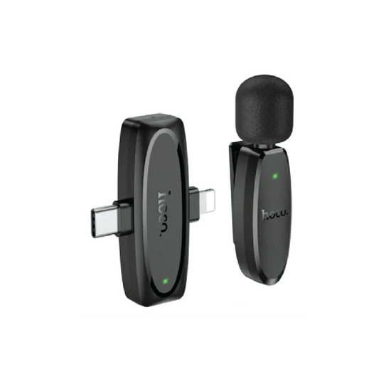 Hoco L15 Dual Wireless Lavalier Microphone Type-C & Lightning