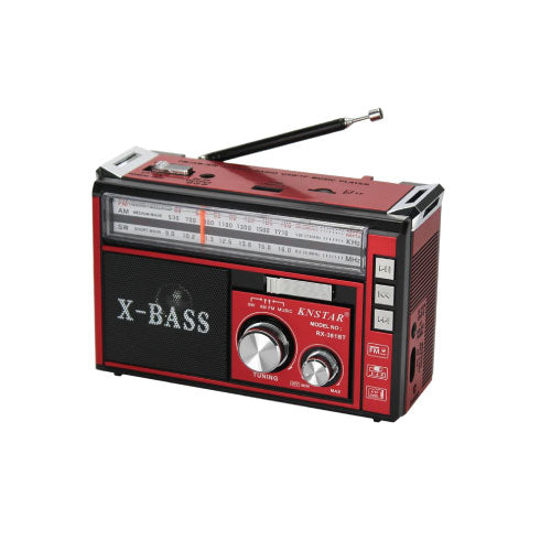 KNSTAR RX 381BT X Bass Portable SpeakerBluetooth, USB TF and FM Radio - Alqamarshop