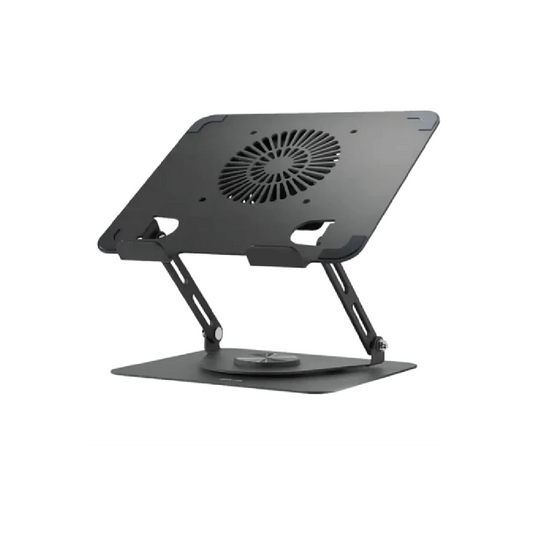 Green Lion Adjustable Laptop Stand with Cooling Fan-360°  Rotating Foldable Laptop Holder for 13-17 Inch Laptops