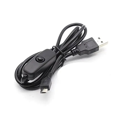 USB to Micro USB Power Switch Cable for Raspberry Pi