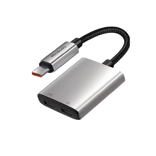 Mcdodo CA-5570 2-in-1 USB-C to Dual USB-C Audio Adapter