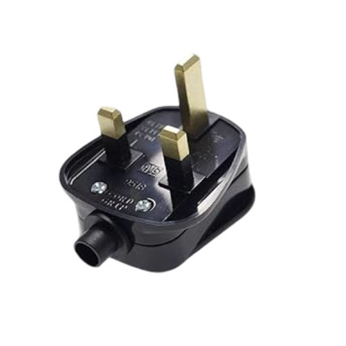 13A 3-Pin Plug Adaptor Black Heavy-Duty and Safe(T27311)