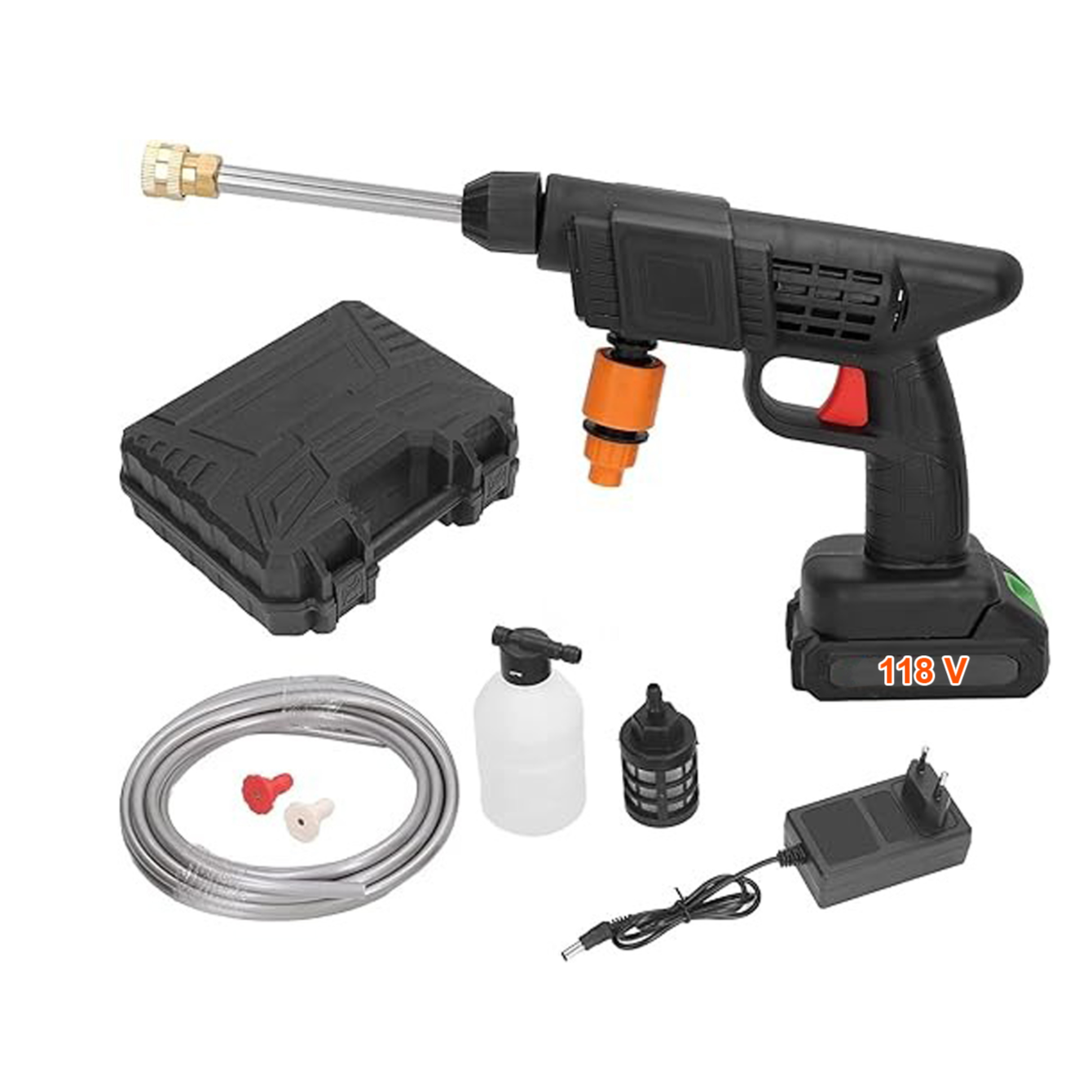 BOSS BS-2204 Cordless High-Pressure Car Washer on white background