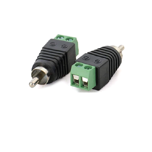 DC Power Connector Adapter 5.5mm x 2.1mm –  Screw Terminal Male Plug for Solderless Wiring
