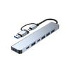8-in-1 USB-C & USB-A Hub Adapter with SD/TF Reader & 3.5mm Audio