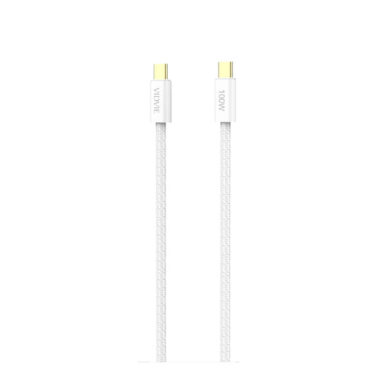VidVie CB4011C&C-2. كابل بيانات من النوع C إلى النوع C – شحن سريع 100 واط، 2 متر (200 سم)