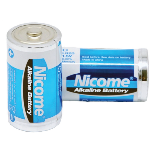 Nicome C Alkaline Battery 1.5V LR14 2-Pack Mid Drain Power