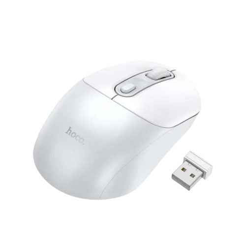 Hoco 2.4G Wireless Business Mouse White Ergonomic, High Precision and Portable Design (SN)