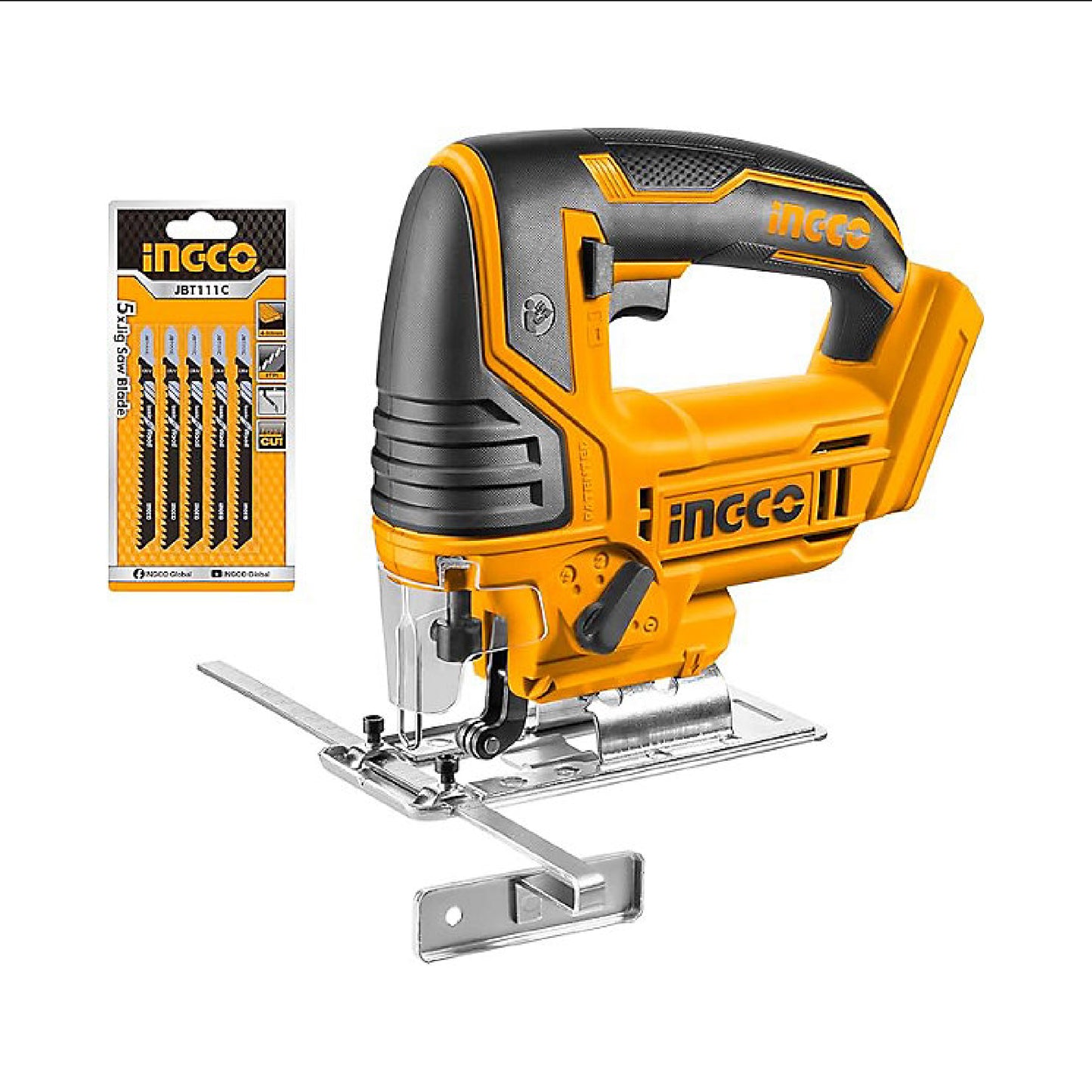 Ingco 20V Lithium-Ion Jig Saw – Cordless with  5 Free Blades (5 PCS)
