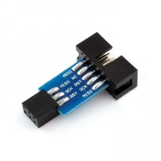 10-Pin to 6-Pin ISP Adapter Board for USBASP AVRISP STK500