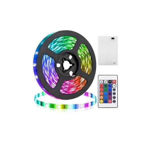 LED Light Strip 3M RGB 5V with USB Flexible, Color Changing, Easy Installation (T27677)