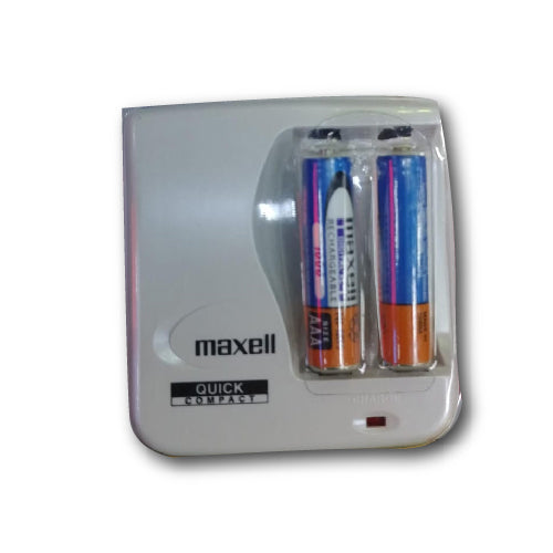 Maxell Compact Battery Charger Lightweight Fast & Reliable Power Solution (T19786)