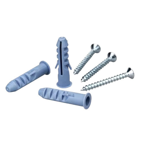 Expand Nails with Plastic Screw Anchors6mm, Pack of 50 (T11223) - Alqamarshop