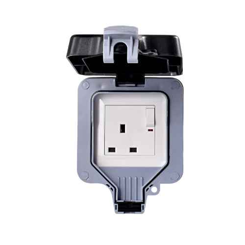 Weatherproof Outdoor Switch & Socket 1 Gang IP66 Safe and Durable (T27577)