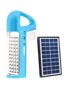 Sonashi 3 Sides Rechargeable Emergency Lantern with Solar Panel Blue SEL-697SP - Alqamarshop