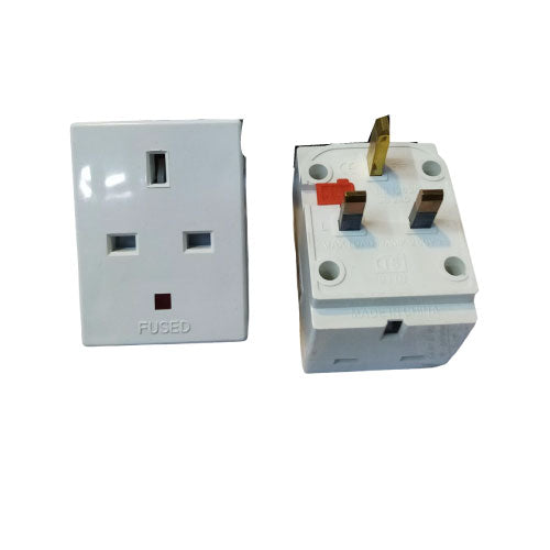 Novex 3-Way Multi Plug 13A Power Extension Adapter for Home and Office Use (T00433)