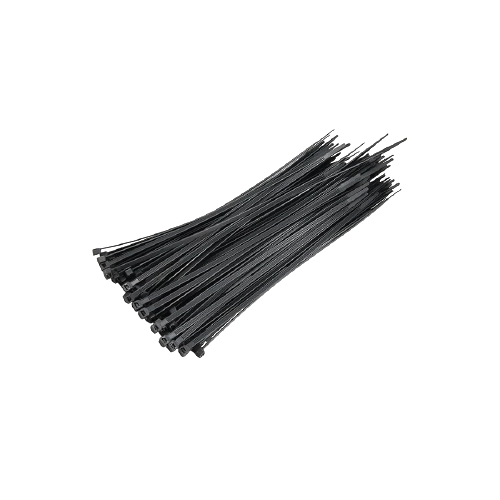 MAX FIX Nylon Self-Locking Cable Ties 4.8 × 450mm – Heavy-Duty Black Zip Ties, 100 Pieces Pack