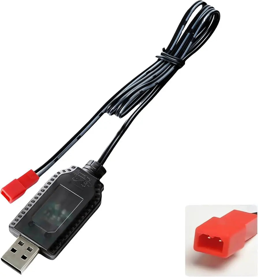 6V 250mAh Battery Pack USB Charger with JST Connector