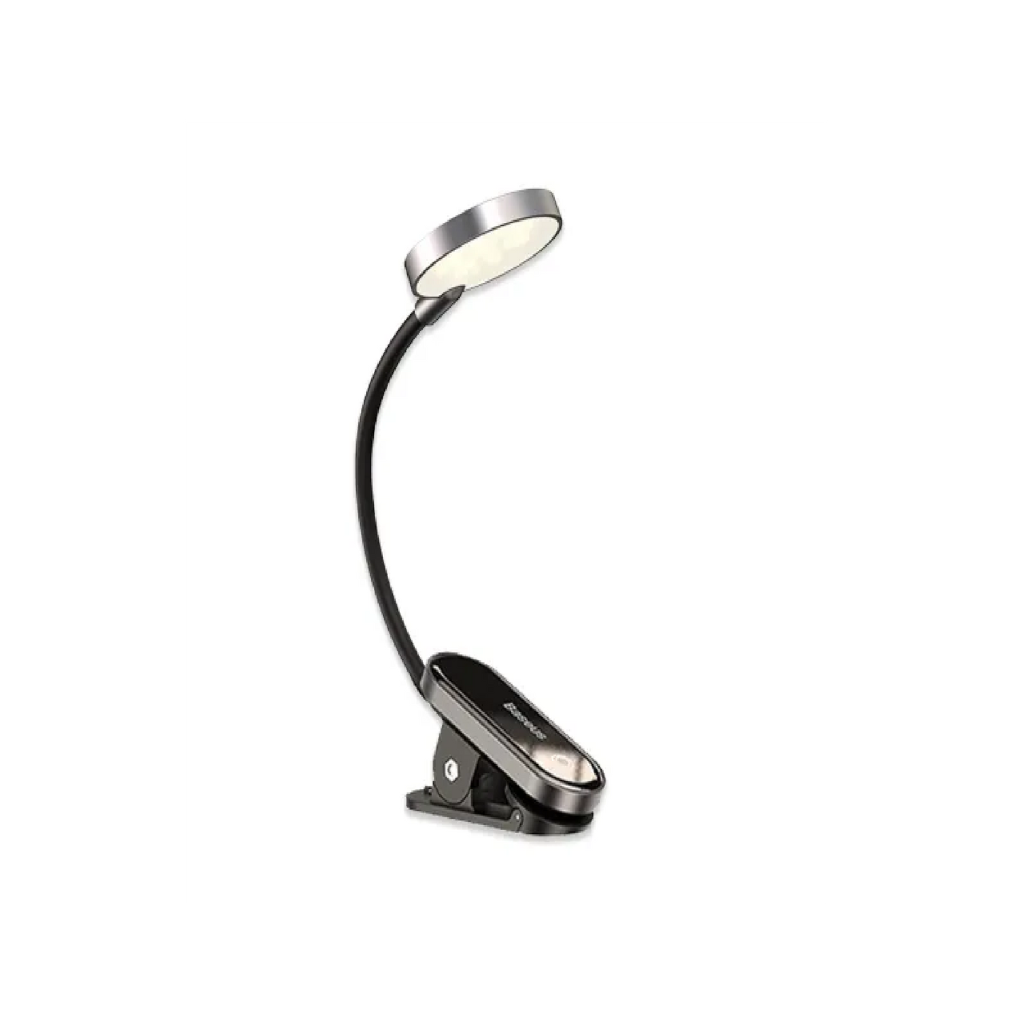Baseus Mini LED Clip Lamp – Adjustable Desk &  Reading Light (Gray, DGRAD-0G)