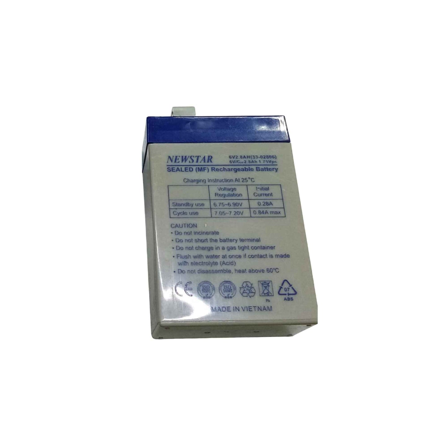 Newstar 6V 2Ah Rechargeable Battery Sealed Lead Acid Power Cell (T27703)