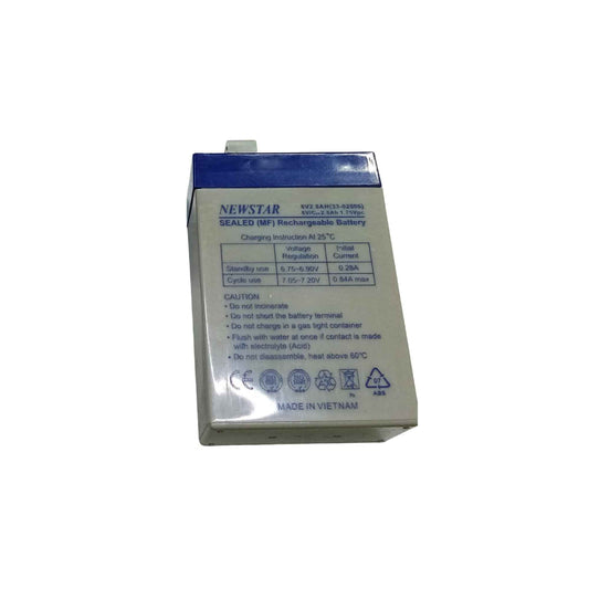 Newstar 6V 2Ah Rechargeable Battery Sealed Lead Acid Power Cell (T27703)