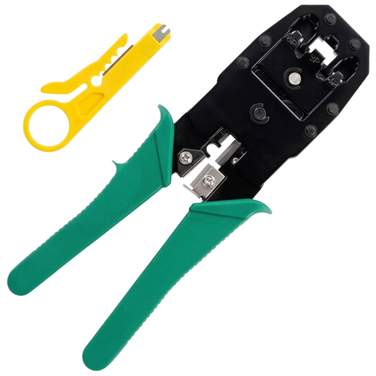 Network Crimping Tool For RJ11 Telephone & RJ45 Ethernet Internet (Puncher)