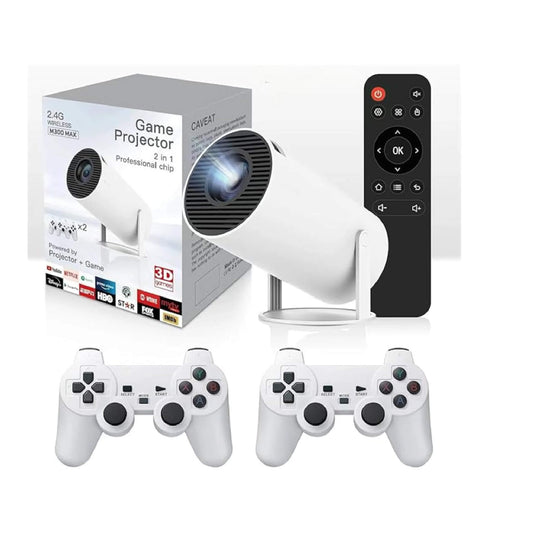 Mini Game Projector M300 4K/3D Android 11 Smart Projector with WiFi 6 and Bluetooth 5.4 (SN)
