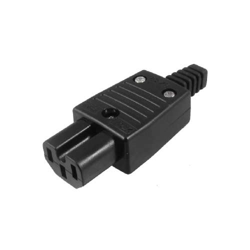 WD-09 IEC 320 C15 Rewirable Female Power Connector  -250V 10A High-Temperature DIY Power Cable Plug